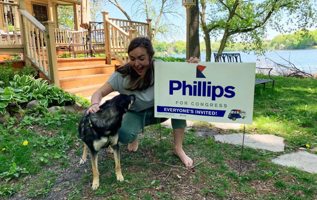 virginia morrow dean phillips yard sign