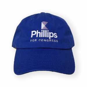 Phillips for Congress blue baseball cap