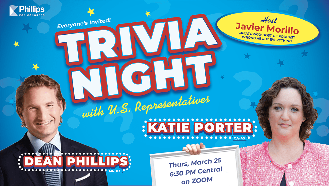 Trivia Night with Reps. Katie Porter & Dean Phillips