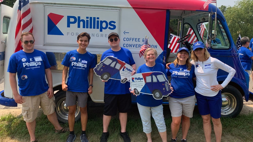 Champlin Father Hennepin Days Parade Phillips for Congress