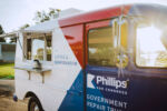 Phillips Government Repair Truck in the sun. Phillips Government Repair Truck in the sun.