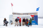 Supporters gather at the Phillips ice shack. Supporters gather at the Phillips ice shack.