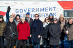 Group outside the Government Repair Ice Shack Group outside the Government Repair Ice Shack
