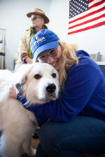 Clara Severson poses with Albus. Clara Severson poses with Albus.